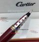 Perfect Replica New Cartier Panthere Red & Silver Rollerball Pen Perfect Gift (3)_th.jpg